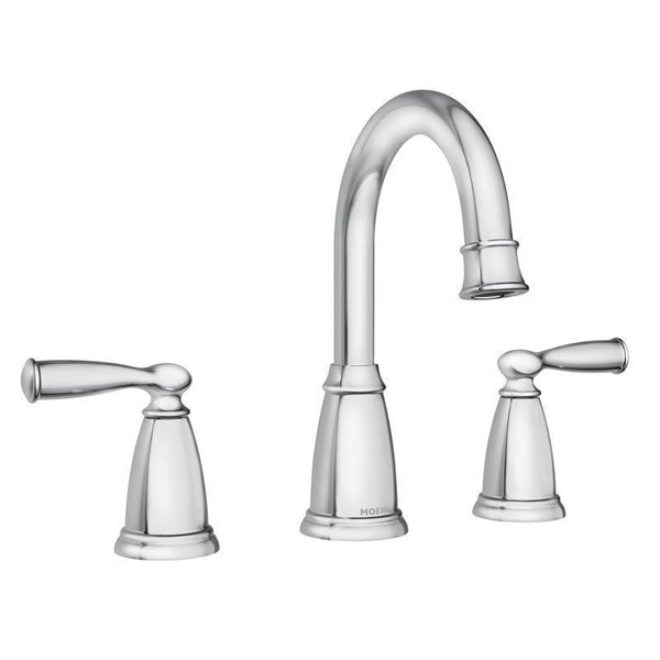 Grifo tradicional para lavabo de baño Moen Banbury, cromado, extendido, de 8 - 16 in