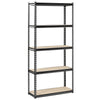 Edsal Black Steel Muscle Rack Adjustable Shelving Unit 1750 lbs. Capacity 72 H x 34 W x 14 D in.