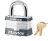 Master Lock 2 in. W Steel Pin Tumbler Padlock Keyed Alike