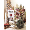 Gerson 3 ft. Slim Incandescent 50 ct Flocked Alpine Christmas Tree (Pack of 2)