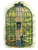 Audubon Wild Bird 1.25 lb Plastic/Wire Caged Tube Bird Feeder 4 ports - Deal of The Week