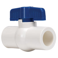 Homewerks 1 in. PVC Slip Ball Valve Full Port Quarter-Turn Lever For Non-Potable Water
