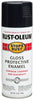 Rust-Oleum Stops Rust Gloss Black Spray Paint 12 oz. (Pack of 6)