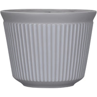 L&G 9.33 in. H X 12 in. W X 12 in. D X 12 in. D Polyresin Finola Planter Cement