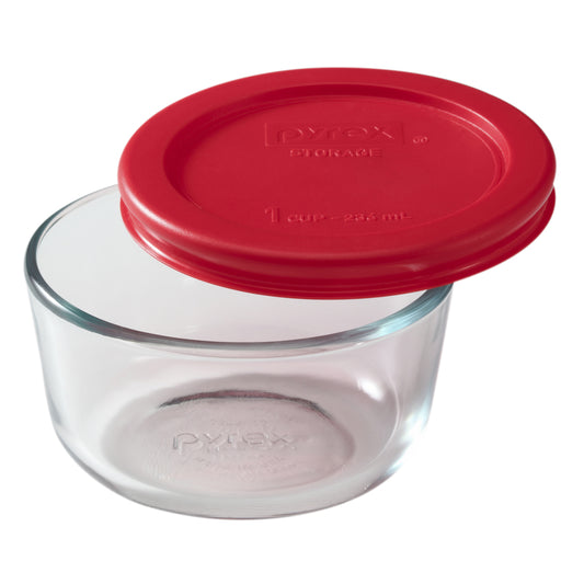Pyrex 1070791 Round Storage Container With Lid (Pack of 6)
