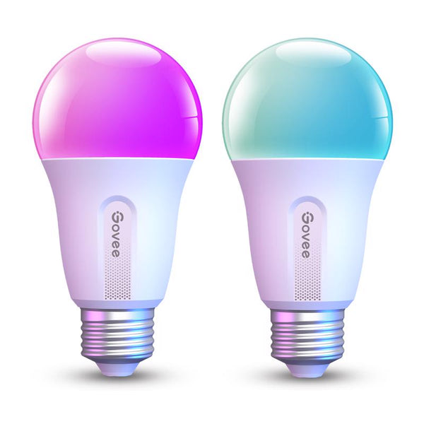 Govee A19 E26 (Medium) Smart-Enabled LED Bulb Color Changing 60 Watt Equivalence 2 pk