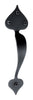 Acorn Rustic Traditional Heart Door Pull Black 1 pk