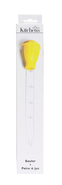 Fox Run Clear/Yellow Glass/Plastic Glass Baster - Open Box