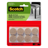 Scotch Felt Self Adhesive Protective Pad Beige Round 32 pc. (Pack of 6) - Deal of The Week