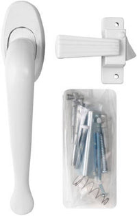 White Pull Hand Latch