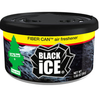 Little Trees Fiber Can Black Ice Scent Air Freshener 1.05 oz Solid