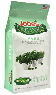 Jobe's Organic Granules Herb Plant Food 4 lb (Pack of 6)
