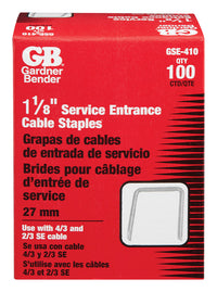Gardner Bender 1-1/8 in. W Steel Service Entrance Staple 100 pk - Deal of The Week