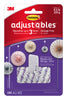 3M Command adjustables Small Brushed Clear Plastic 6.75 in. L Hook 0.5 lb 6 pk