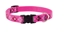 LupinePet Original Designs Multicolor Puppy Love Nylon Dog Adjustable Collar - Deal of The Week