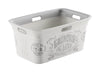 KIS White Plastic Laundry Basket 23 L x 10-9/16 H x 15-5/16 W in. - Deal of The Week