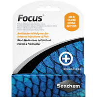 Seachem Focus Antibacterial Fish Medication Binder for Marine and Freshwater Aquariums 5 g