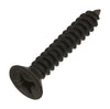 National Hardware No. 12 X 1-1/4 in. L Phillips Black Coarse Wood Screws 18 pk