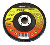 Forney 4 in. D X 5/8 in. in. Zirconia Aluminum Oxide Flap Disc 80 Grit 1 pc
