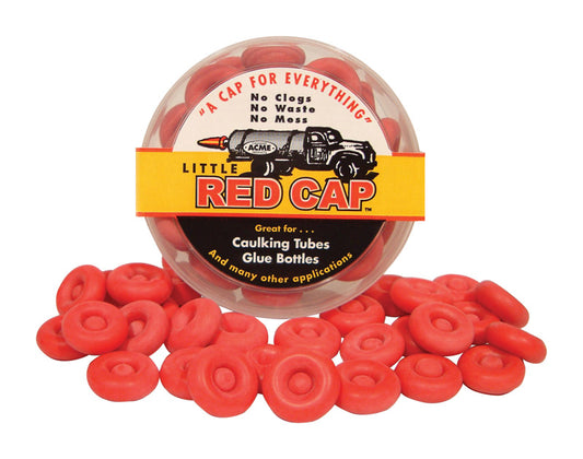 Little Red Cap Professional Grade Red Latex Reusable Caulking Caps (Pack of 10)