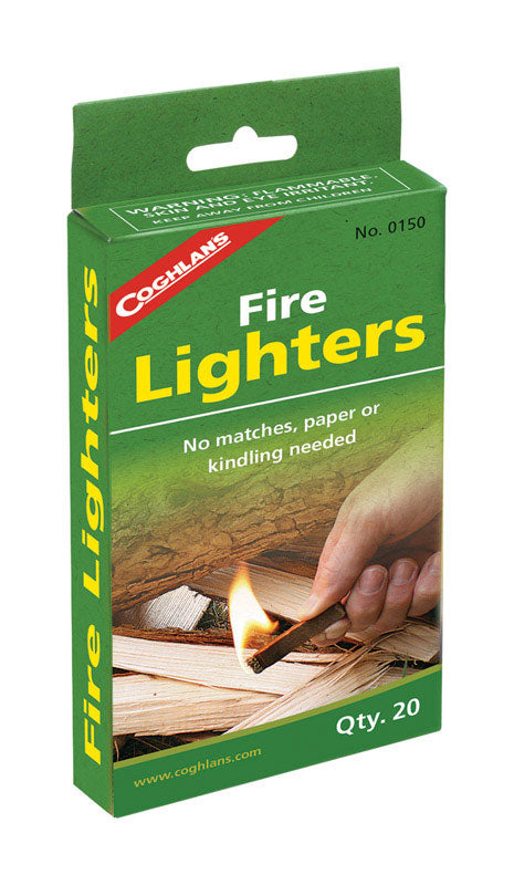 Coghlan's Red Fire Starter 5-1/2 in. H x 1-3/16 in. W x 2-1/2 in. L 20 pk (Pack of 6)