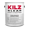 KILZ Klear Clear Flat/Matte Water-Based Primer and Sealer 1 gal. (Pack of 4)