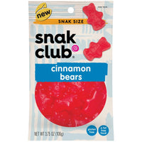 Snak Club Cinnamon Gummi Candy 3.75 oz Bagged (Pack of 12)