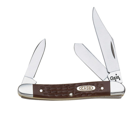 Case Stockman Brown Stainless Steel 3.88 in. Pocket Knife