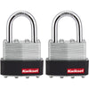 Kwikset 1-9/16 In. Laminated Steel Keyed Alike Padlock with Hardened Steel Shackle 2KA