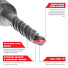 Diablo 3/4 in. S X 8 in. L Carbide Tipped Hammer Drill Bit 1 pk (Pack of 10)