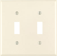 Leviton Almond 2 gang Thermoset Plastic Toggle Wall Plate 1 pk - Deal of The Week