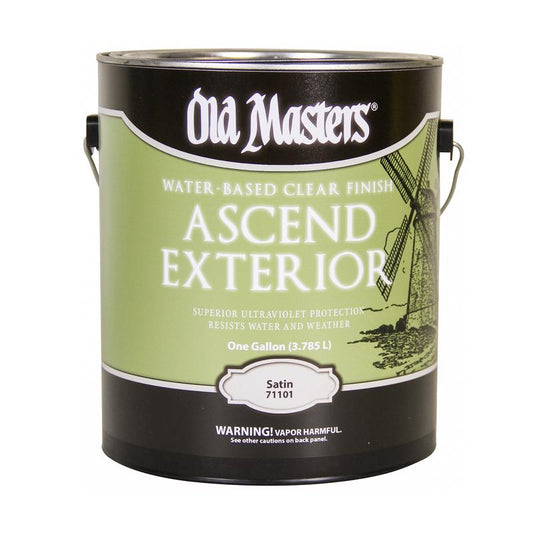 Old Masters Ascend Satin Clear Water-Based Finish 1 gal. (Pack of 2)