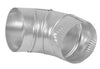 Dundas Jafine 4 in. D Silver Aluminum Elbow