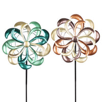 Exhart Assorted Metal 12 in. H Pinwheel Outdoor Garden Stake (Pack of 12)
