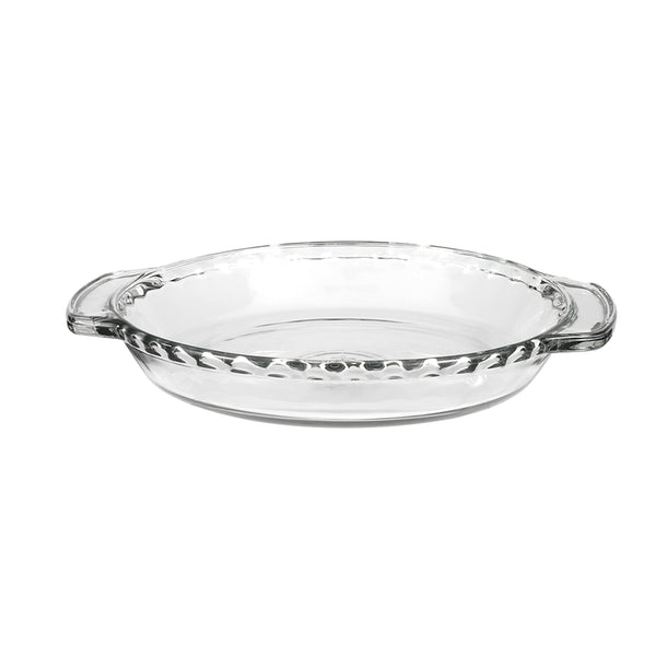 Plato hondo para tarta Anchor Hocking, 9-1/2 in. W X 9-1/2 in. L, transparente (paquete de 3)