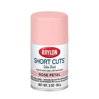Krylon Short Cuts Satin Rose Petal Craft Spray Paint 3 oz (Pack of 6)