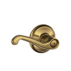 Schlage Flair Antique Brass Privacy Lockset 1-3/4 in. - Deal of The Week