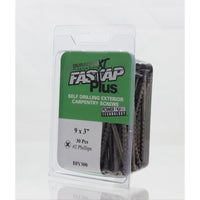 Fastap Plus No. 9 X 2-1/4 in. L Phillips DuracoatXT Wood Screws 6.5 oz 40 pk