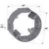 Sigma Electric New Work 16.5 cu in Round Metallic Extension Ring Gray