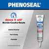 Phenoseal Clear Vinyl All Purpose Adhesive Caulk 5.5 oz (Pack of 15)