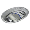 Home Plus Durable Foil 11-1/2 in. W x 16-1/2 in. L Oval Roaster Pan Silver 1 pk (Pack of 12)
