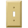 Amerelle Century Polished Bronze 1 gang Stamped Steel Toggle Wall Plate 1 pk - Deal of The Week