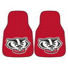 University of Wisconsin Badgers Carpet Car Mat Set - 2 Pieces