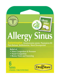 Lil Drug Store Allergy Sinus Relief 6 ct (Pack of 6)