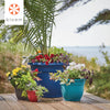 Bloem Terrapot Chocolate Resin UV-Resistant Bell Ariana Planter 6.5 H x 6 Dia. in.
