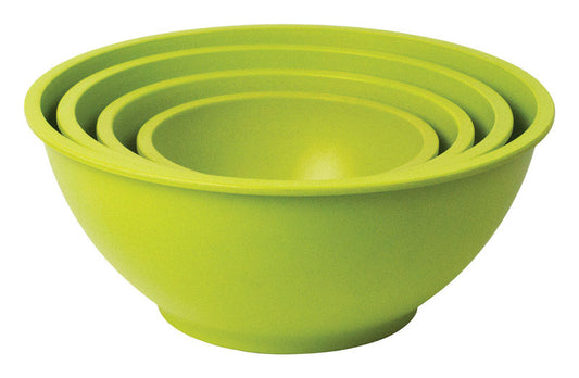 Architec  Homegrown Gourmet  Assorted Sizes Green  Polypropylene  Round  Bowl  4 pk