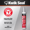 DAP Kwik Seal White Acrylic Latex Kitchen and Bath Adhesive Caulk 10.1 oz. (Pack of 12)