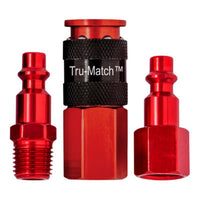 Tru-Flate Tru-Match 1/4 in. Coupler and Plug Kit Carded 3 pc - Deal of The Week