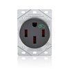 Leviton 50 amps 250 V Single Black Outlet 14-50R 1 pk