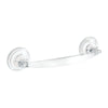 iDesign Power Lock Clear Towel Bar 9-1/2 in. L Plastic